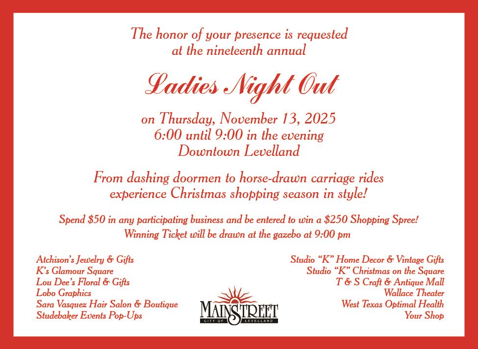 Ladies Nite Out Inv. nineteenth 2025 FINAL